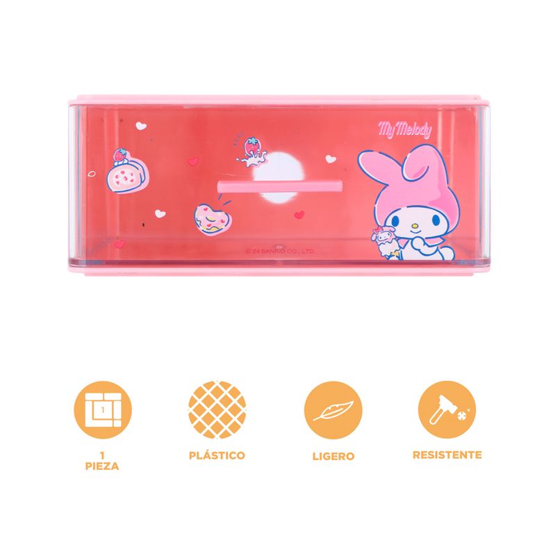 Organizador-Con-Caj-n-SANRIO-My-Melody-Pl-stico-Rosa-4-24084