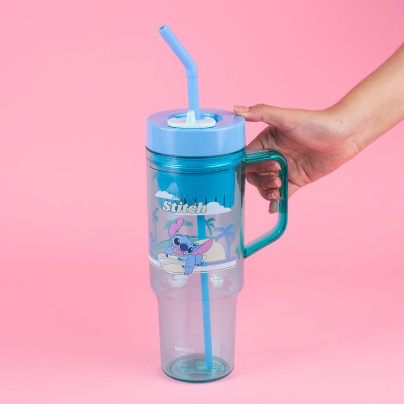 Vaso-Con-Tapa-Y-Bombilla-Disney-Stitch-Pl-stico-Menta-1250-ml-2-24366