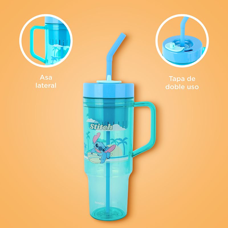 Vaso-Con-Tapa-Y-Bombilla-Disney-Stitch-Pl-stico-Menta-1250-ml-5-24366