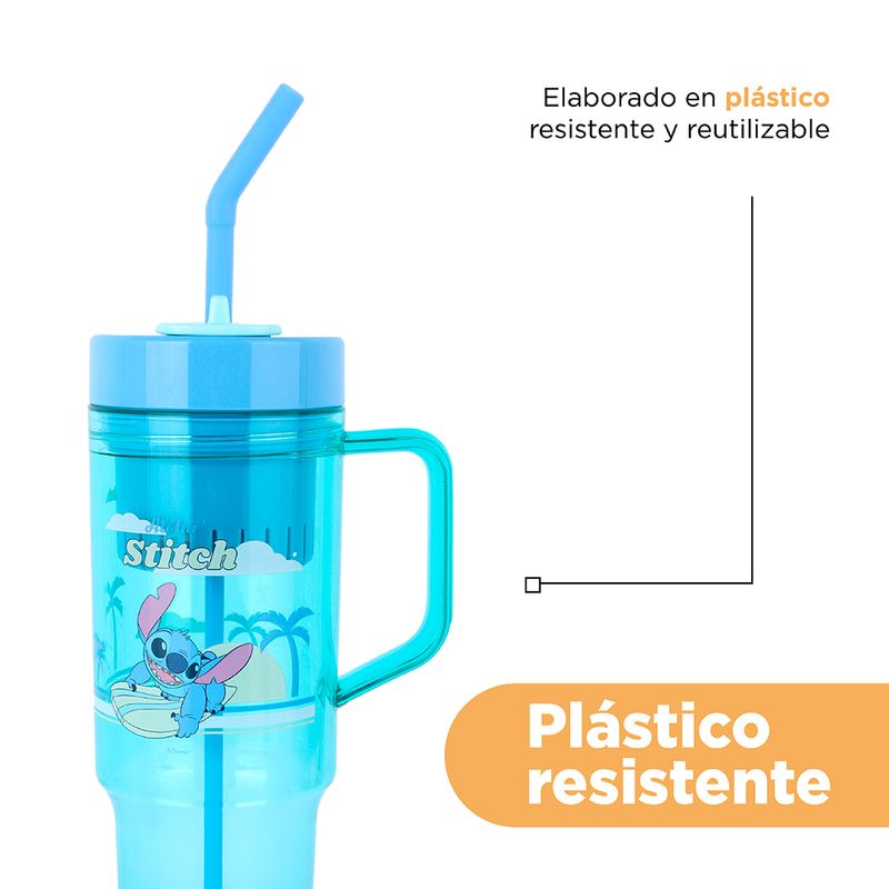 Vaso-Con-Tapa-Y-Bombilla-Disney-Stitch-Pl-stico-Menta-1250-ml-6-24366