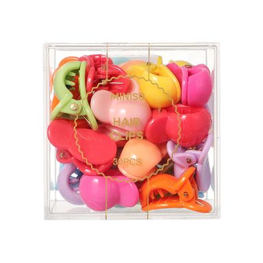 Set Pinzas para cabello Diseño De Pescado Sintéticas Multicolor 20 Piezas