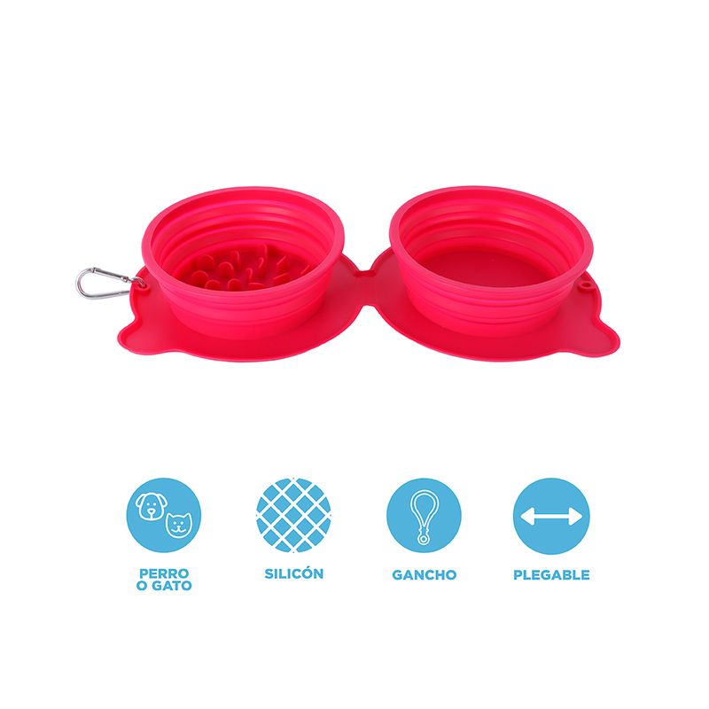 Taz-n-Port-til-Para-Mascotas-Plegable-Silicona-Rosa-3-24378