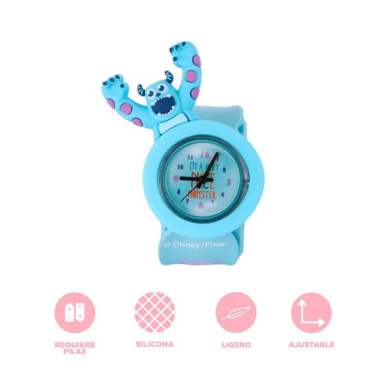 Reloj-Slap-Disney-Sulley-Monsters-Inc-Sint-tico-Azul-3-24381