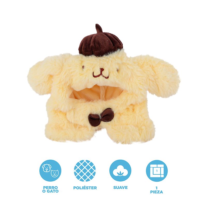 Gorro-Para-Mascotas-Sanrio-Pompompurin-Poli-ster-Amarillo-3-24410