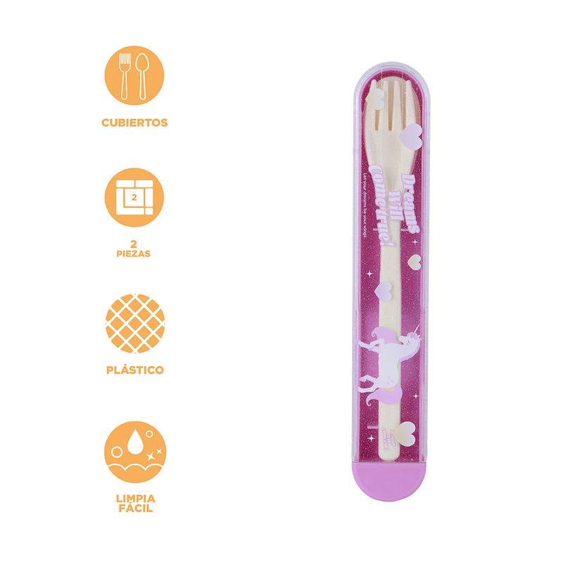 Kit-De-Cubiertos-Con-Estuche-Unicornio-Pl-stico-Multicolor-2-Piezas-4-24253