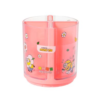 Organizador De Escritorio Portalápices Giratorio Minions Colección Daisy Plástico Coral