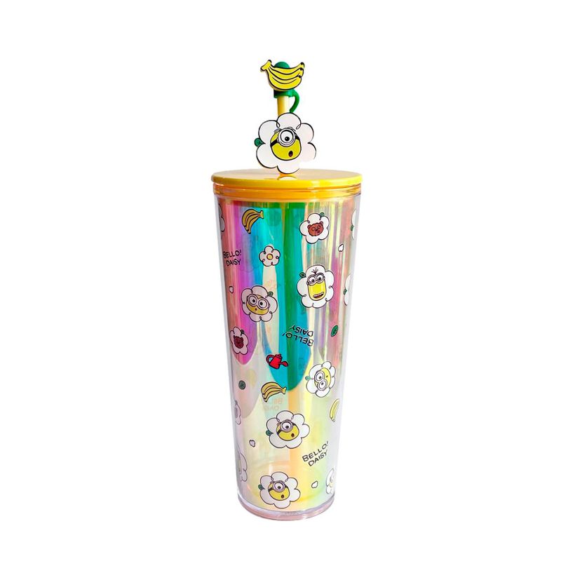 Vaso-Con-Tapa-Y-Popote-Doble-Capa-Minions-Colecci-n-Daisy-Pl-stico-Tornasol-1-23786