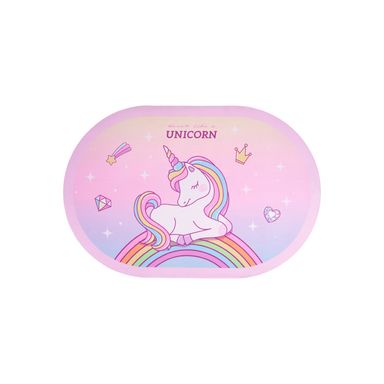 Tapete Decorativo Unicorn Dream Poliéster Rosa
