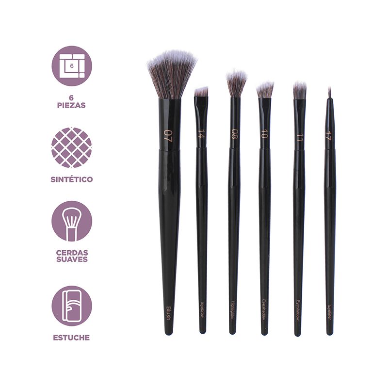Kit-Brochas-De-Maquillaje-Con-Cosmetiquera-Black-Gold-Sint-ticas-Negras-6-Piezas-3-28913