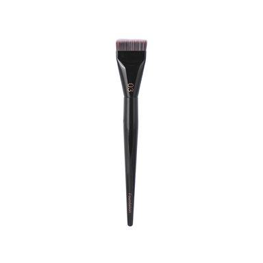 Brocha Plana Para Base De Maquillaje Sintética Negra