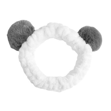 Banda Para Cabello Silver Gray 100 % Poliéster Blanca 20x5 cm