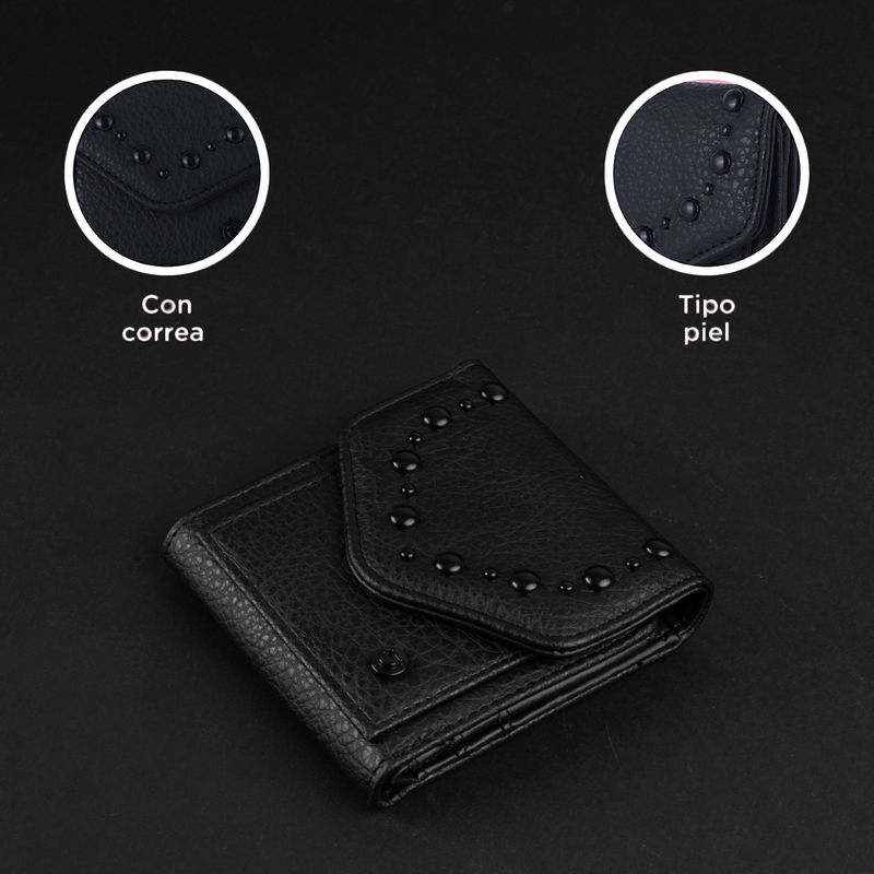 Cartera-Con-Solapa-Para-Mujer-Sint-tica-Negra-11x9-8x3-cm-5-27380
