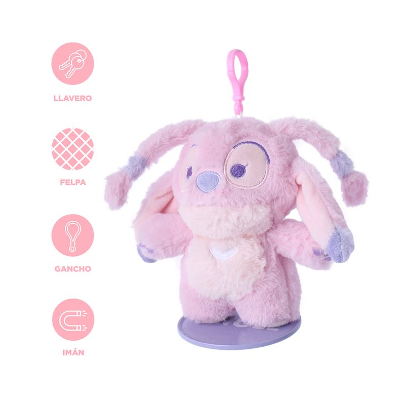 Llavero-Disney-ngel-Magn-tico-Felpa-Rosa-15-cm-4-28863