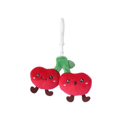 Llavero Cerecitas Felpa Rojo 11 cm