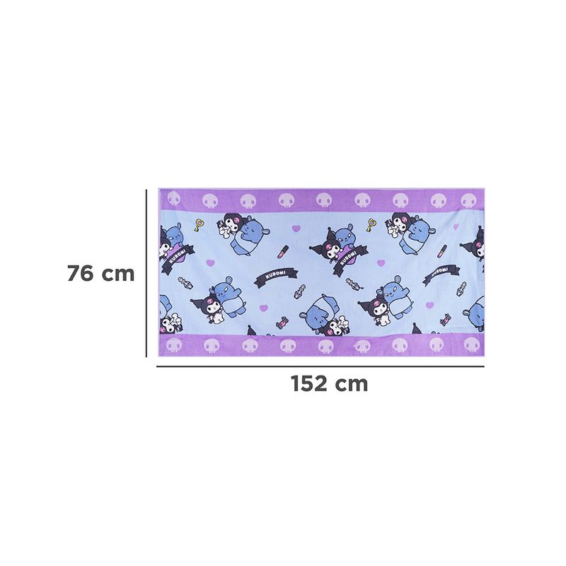 Toalla-De-Ba-o-Sanrio-Kuromi-Textil-Morada-152x76-cm-5-28972