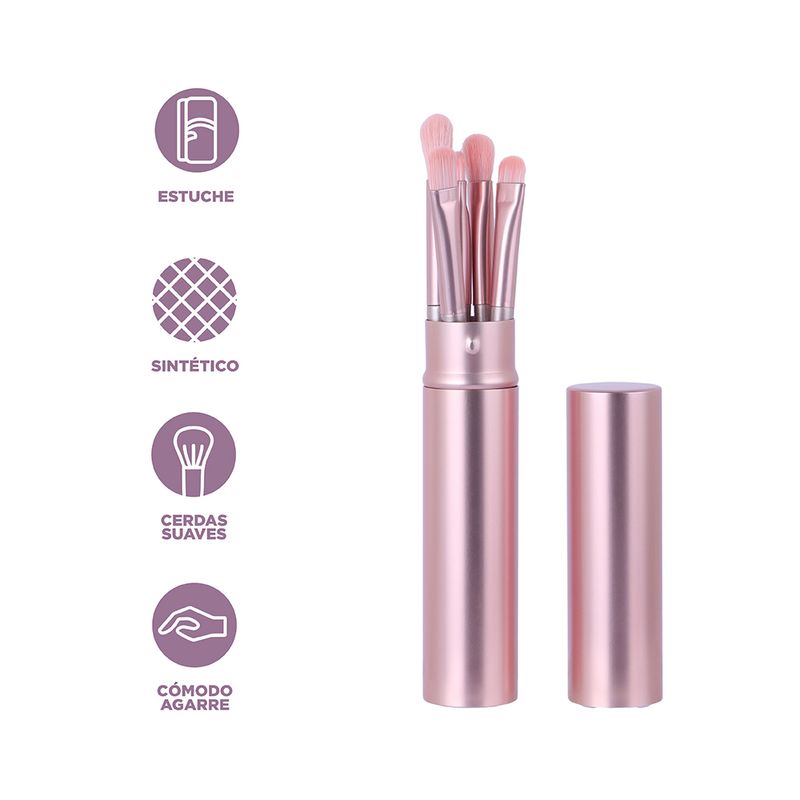 Kit-Brochas-De-Maquillaje-Con-Estuche-Sint-ticas-Rosas-4-28984