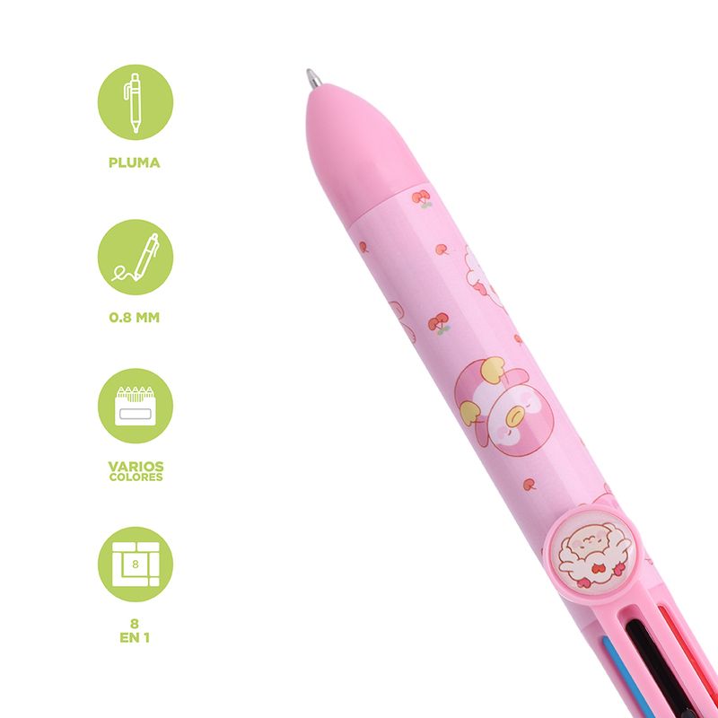 Pluma-Sra-Miniso-8-En-1-Multicolor-0-7-mm-Barril-Rosa-3-29207