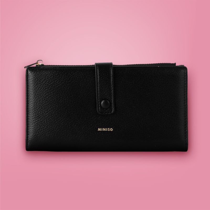 Cartera-Larga-Para-Mujer-Minimalista-Sint-tica-Negra-19x2x10-cm-2-29227