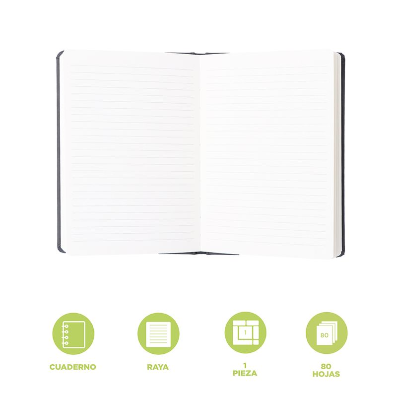 Libreta-Pasta-Dura-Silver-Gray-Negra-80-Hojas-4-29302