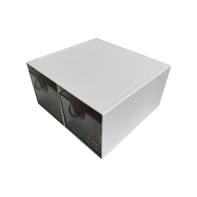 Organizador-De-Escritorio-Con-Doble-Caj-n-Silver-Gray-Sint-tico-Blanco-18-3x17-6x9-2-cm-1-29215