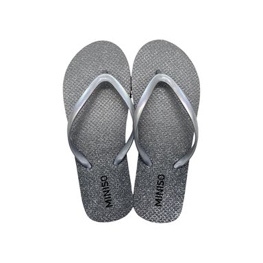 Sandalias Para Mujer Silver & Gray Sintéticas Grises Talla 22-23