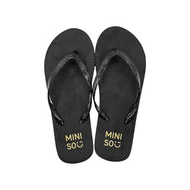 Sandalias Para Mujer Silver & Gray Sintéticas Negras Talla 22-23