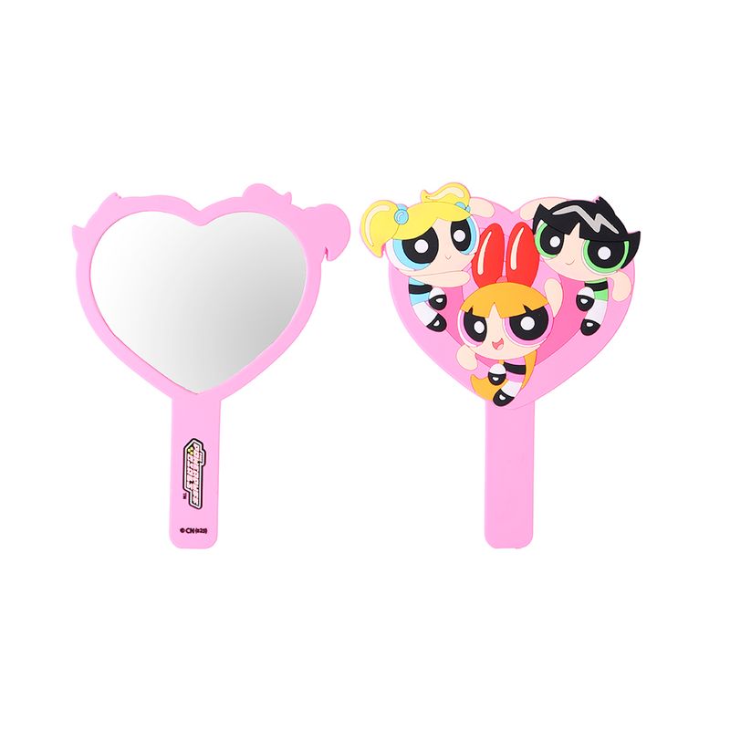 Espejo-De-Mano-Las-Chicas-Superpoderosas-Sint-tico-Rosa-18-5x12-cm-1-29283