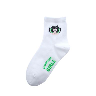 Calcetines Para Mujer Las Chicas Superpoderosas Bellota 52% Algodón, 40% Poliéster, 4% Elastodieno, 2% Poliamida, 2% Elastano Blancos