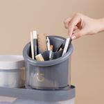 Organizador-De-Escritorio-Silver-Gray-Pl-stico-Negro-15-5x11-8x17-5-cm-2-29217