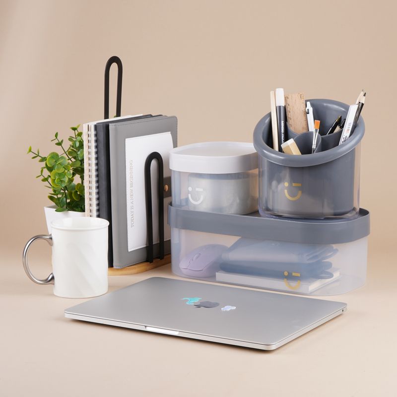 Organizador-De-Escritorio-Silver-Gray-Pl-stico-Negro-15-5x11-8x17-5-cm-3-29217