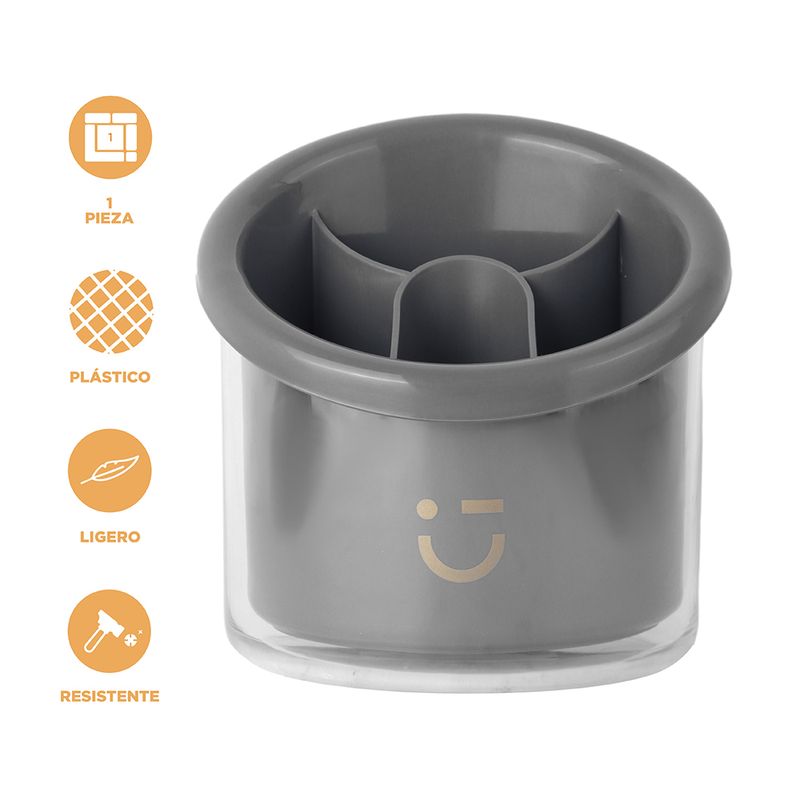 Organizador-De-Escritorio-Silver-Gray-Pl-stico-Negro-15-5x11-8x17-5-cm-4-29217