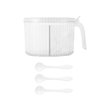 Contenedor Para Condimentos MINISO 4 Secciones Plástico Transparente