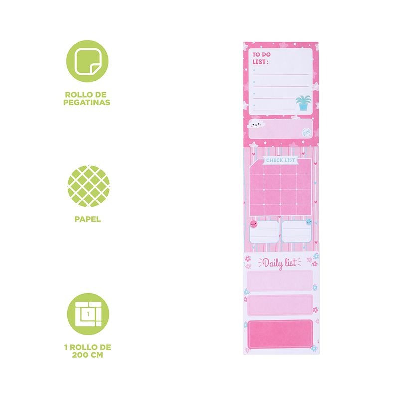 Bloc-De-Notas-Adhesivas-En-Rollo-Rose-Pink-200-cm-3-29414