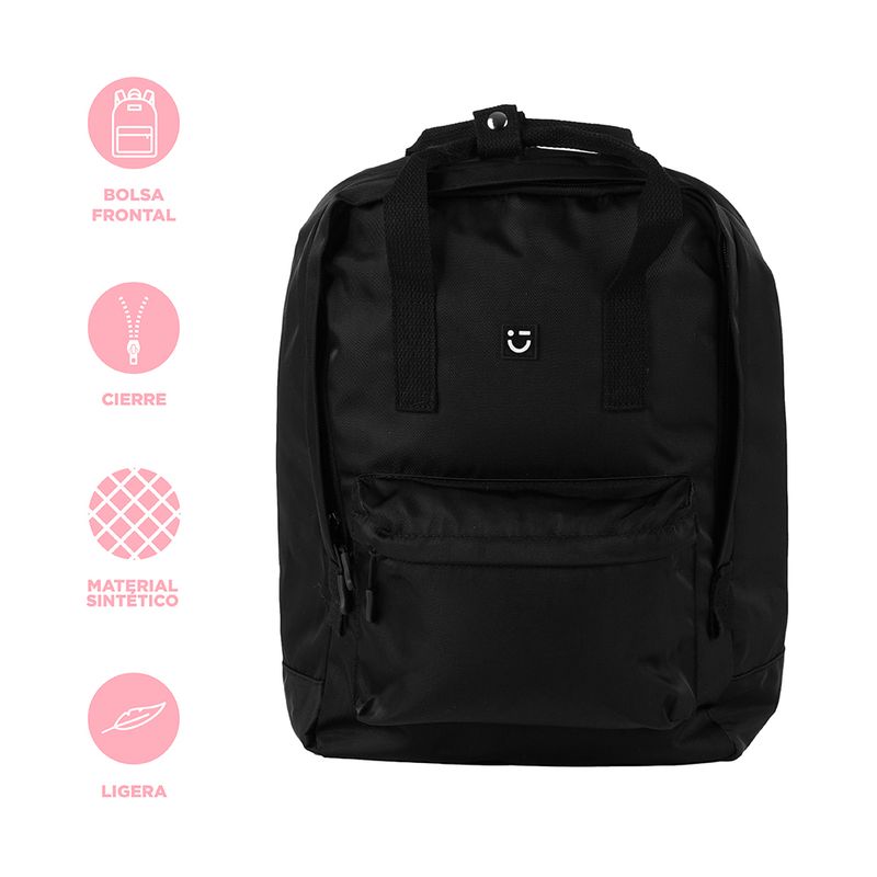 Mochila-Casual-Minimalista-100-Poli-ster-Negra-27x13x37-cm-4-29467