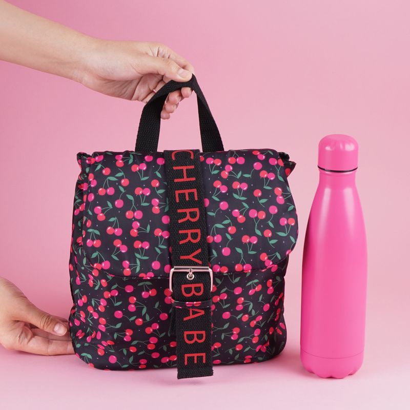 Mochila-Casual-Cherry-Valentine-Textil-Negra-32x14x26-cm-2-29477
