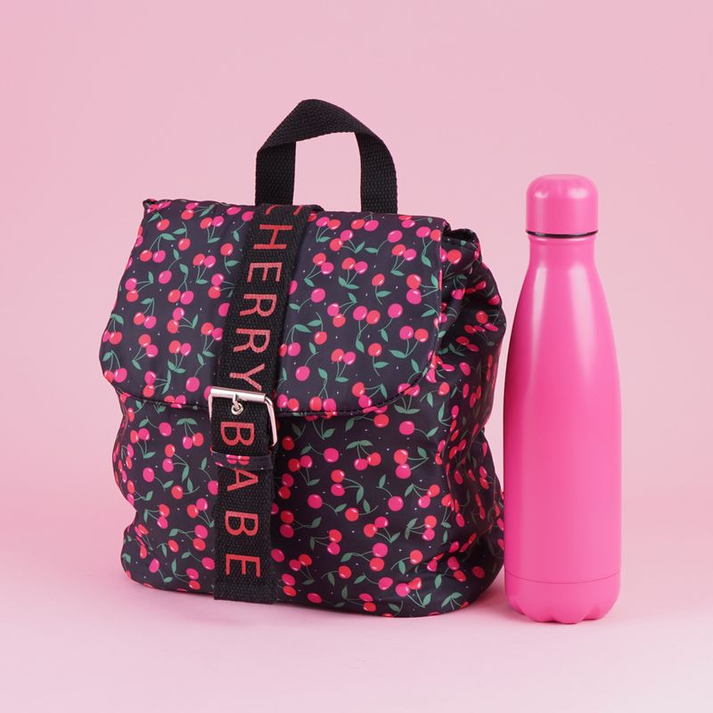 Mochila-Casual-Cherry-Valentine-Textil-Negra-32x14x26-cm-3-29477