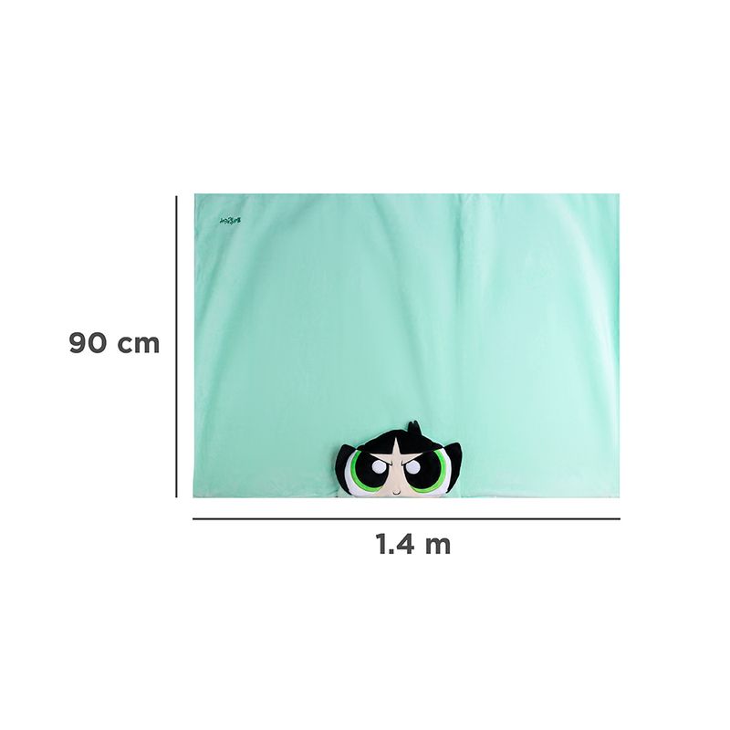 Manta-Con-Capucha-Las-Chicas-Superpoderosas-Bellota-Textil-Verde-90x150-cm-8-29495