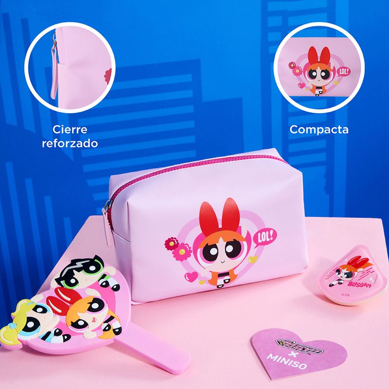 Cosmetiquera-Las-Chicas-Superpoderosas-Bomb-n-100-Poli-ster-Rosa-20x10x12-cm-7-29516