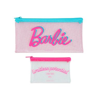 Set Lapiceras Barbie Sintéticas Multicolor 20x10 cm, 12x7.5 cm 2 Piezas