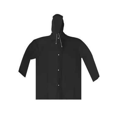 Impermeable Para Adulto Con Funda Sintético Negro 68x90 cm