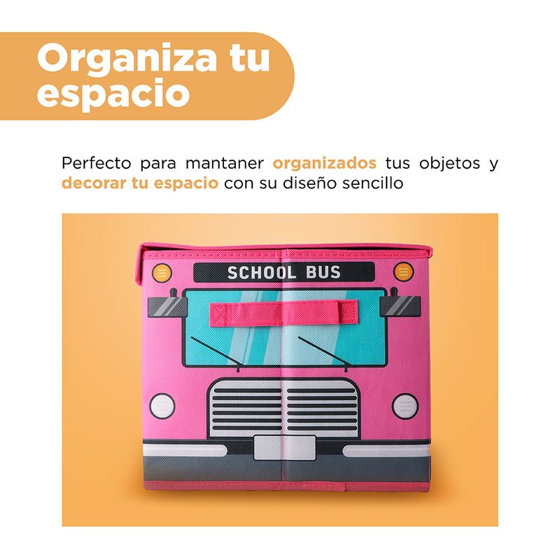 Organizador-Plegable-Dise-o-Autob-s-Escolar-Textil-Rosa-40x30x25-cm-5-29084