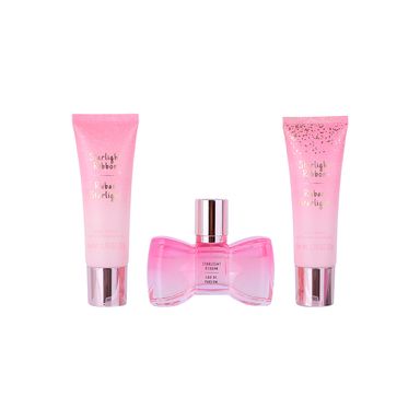 Kit Perfume, Loción Corporal Y Gel De Baño Para Mujer. Miniso Starlight Ribbon 30 ml, 50gr 3 Piezas