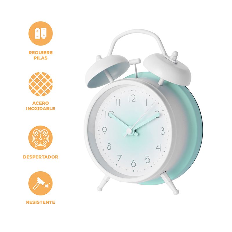 Reloj-Despertador-Doble-Campana-Acero-Inoxidable-Menta-11-7x5-7x16-cm-3-29592