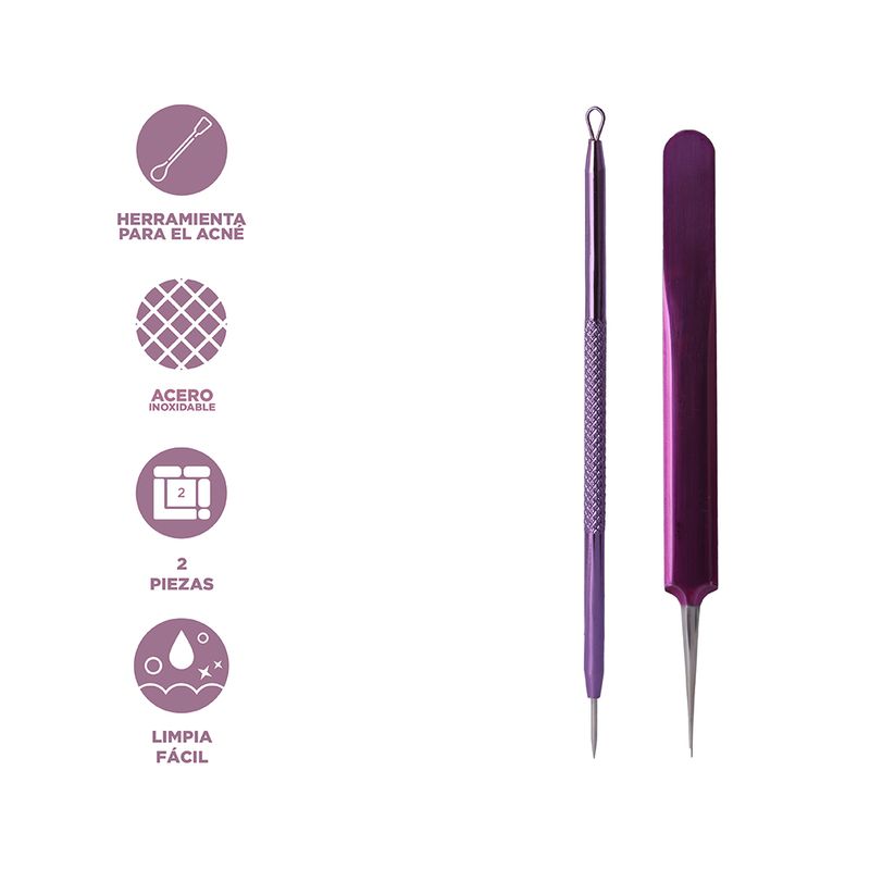 Kit-Removedor-De-Puntos-Negros-Minimalista-Acero-Inoxidable-Morado-2-Piezas-3-29622