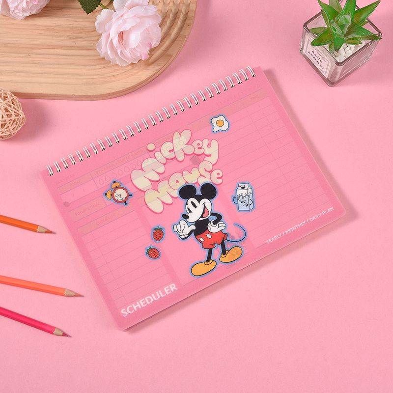 Bloc-De-Notas-Disney-Mickey-Mouse-Tipo-Planificador-Rosa-18-2x25-7-cm-80-Hojas-2-29816
