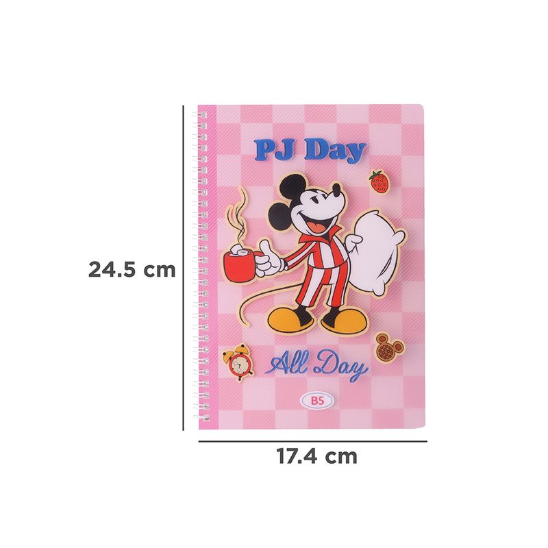 Libreta-De-Espiral-Disney-Mickey-Mouse-Dia-De-Pijama-24-5x17-4-cm-80-Hojas-4-29818