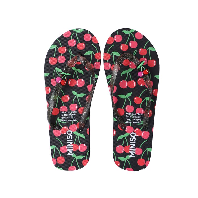 Sandalias-Para-Mujer-Cherry-Valentine-Sint-ticas-Negras-Talla-24-Estampado-De-Cerezas-1-29695