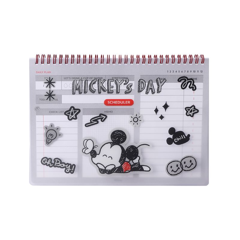Bloc-De-Notas-Disney-Mickey-Mouse-Tipo-Planificador-Gris-25-7x18-2-cm-80-Hojas-1-29815