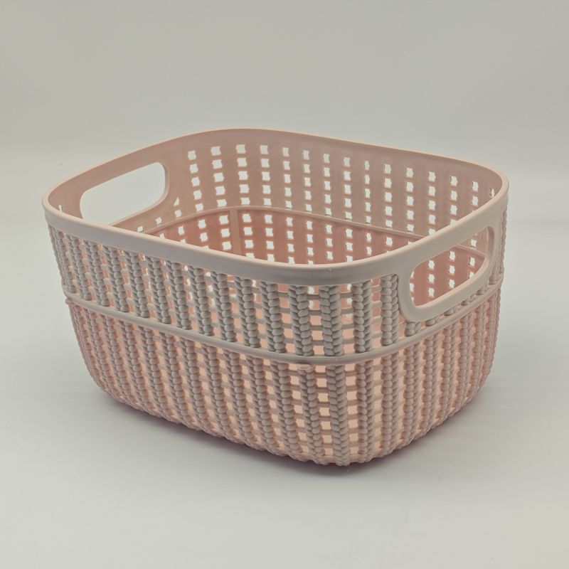 Cesta-De-Almacenamiento-Minimalista-Pl-stico-Rosa-19x11-cm-2-27591