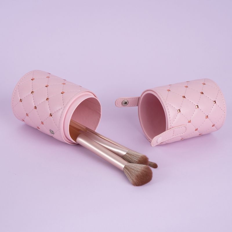 Estuche-Para-Brochas-De-Maquillaje-Capitoneado-Sint-tico-Rosa-9x21-cm-3-29043